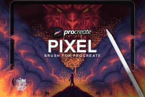 Dansdesign Pixel Brush Procreate