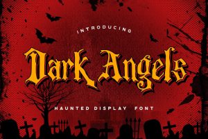 Dark Angels – Haunted Display Font