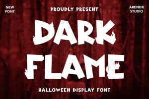 Dark Flame – Halloween Display Font