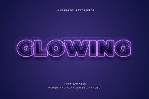 Dark Glowing Text Effect