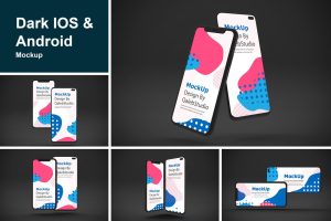 Dark IOS & Android MockUp