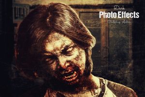 Dark Photo Effects Photoshop Action