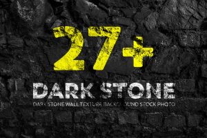 Dark Stone Wall Texture Backgrounds Stock Photo