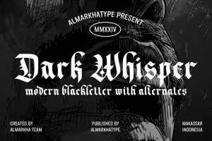 Dark Whisper – Fierce Blackletter Font