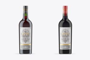 Dark Wine Bottle Mockup
