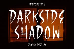 Darkside Shadow Spooky Display Font