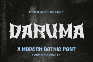 DARUMA FONT – Modern Gothic Font