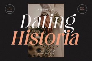 Dating Historia font family