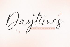 Daytimes – Handwritten Script Font TT
