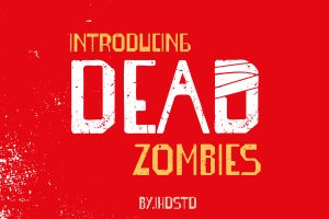 Dead zombies Display typeface