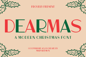 Dearmas – A Modern Christmas Font
