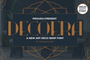 DECOERA – art deco font
