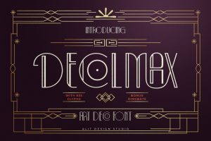 Decolmax Art Deco Typeface