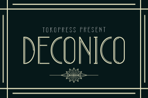 DECONICO – art deco font