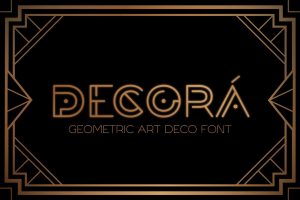 DECORÁ – Geometric Art Deco Font