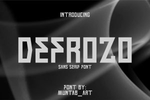 Defrozo | Block Font