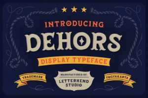 Dehors – Western Display Typeface