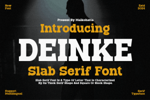 Deinke – Slab Serif Font