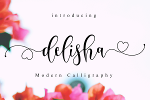 Delisha – Wedding Font