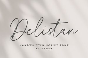Delistan Handwritten Script Font