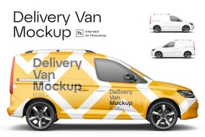 Delivery Van Mockup