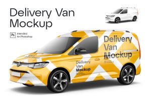 Delivery Van Mockup