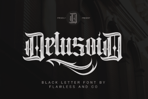 Delusoid – Blackletter Tattoo Font