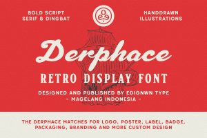 Derphace – Retro Display Font