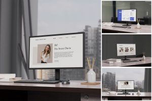 Desktop Monitor Mockup