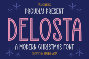 Deslosta – Modern Christmas Font