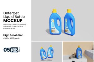 Detergent Liquid Bottle Mockup