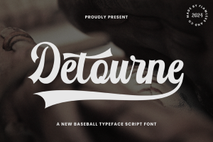 Detourne – Baseball Script Font