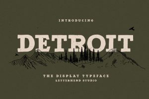 Detroit – Slab Serif Typeface