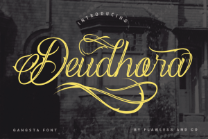 Deudhora – Blackletter Tattoo Font