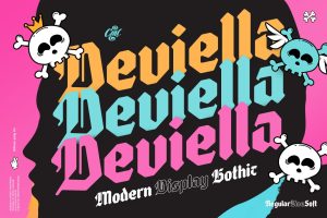 Deviella – Modern Display Gothic