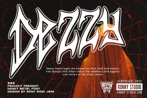 Dezzy – Heavy Metal Font