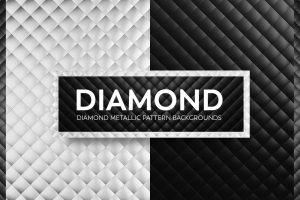 Diamond Metallic Pattern Backgrounds