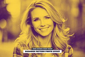 Diamond Pattern Photo Effect