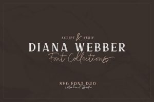Diana Webber – SVG Font Duo