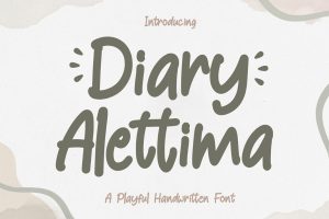 Diary Alettima – Fun Handwriting Font