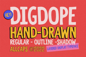 Digdope Typeface
