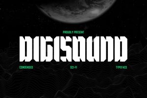 Digisound – Modern Bold Condensed Sci-Fi Font