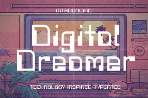 Digital Dreamer – 1980s Computer Typeface