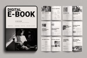Digital eBook Layout Design Template