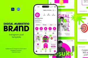 Digital Marketing Brand Instagram Post Templates