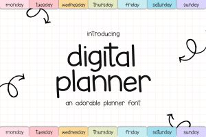 Digital Planner Font