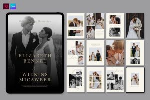 Digital Wedding Photo Album Template