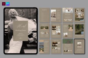 Digital Wedding Venue Brochure Template