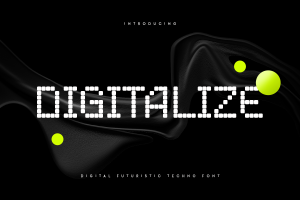 Digitalize – Digital Futuristic Techno Font