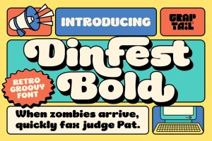 Dinfest Bold – Retro Font